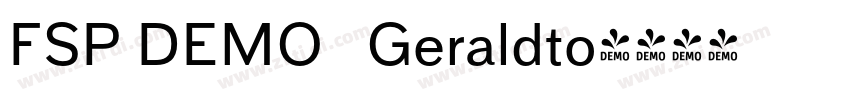 FSP DEMO   Geraldto字体转换